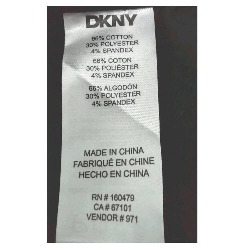 DKNY Pants 36x30 Mens Slim Fit Ultimate Stretch Black Norm Core Streetwear Edgy
